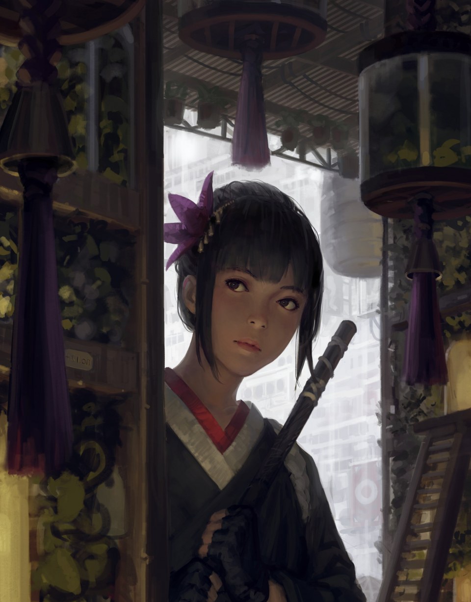 原创 Guweiz Single 長身像 短发 Highres 前发 黑发