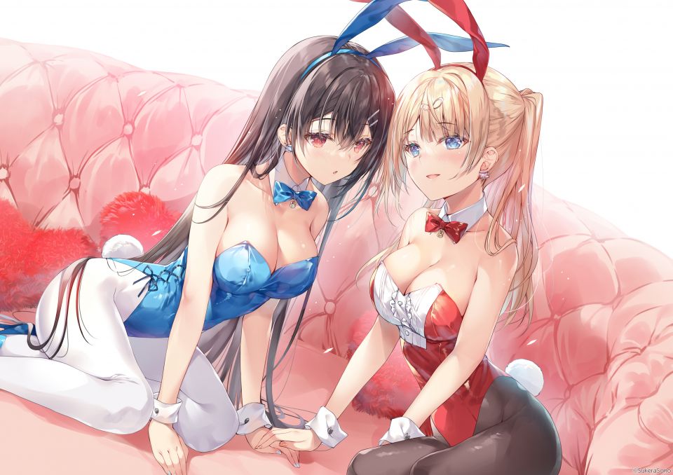 原创 みわべさくら 长发 脸红 前发 Highres Breasts 開口