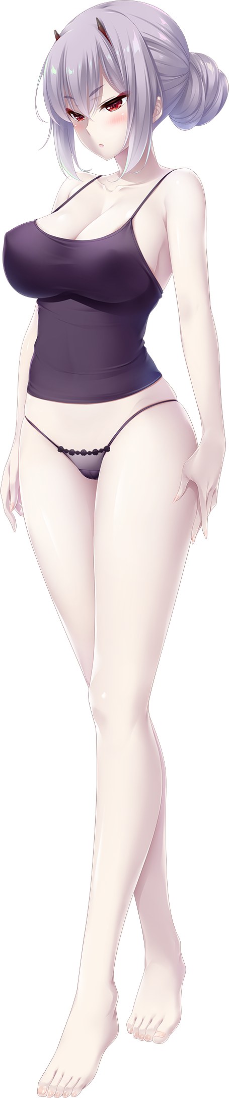 Choco_Chip Shirakomachi_Akane Atelier_Kaguya 游戏CG 裸足 脸红 胸部 全身