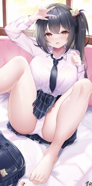 胖次,制服,掀裙