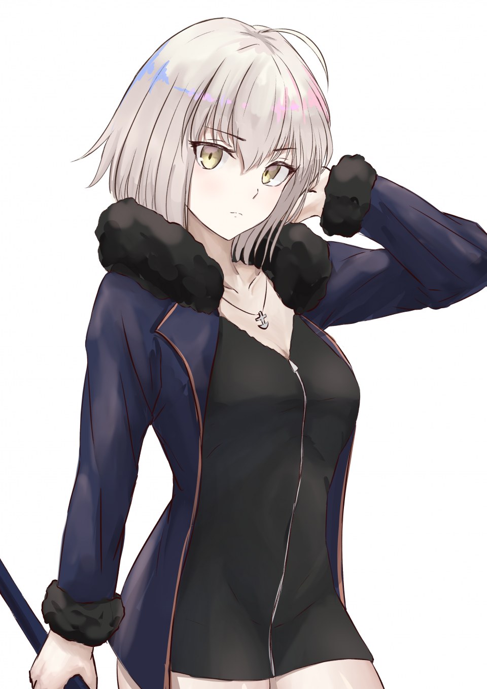 Fate/GrandOrder Fate系列 奥馬 呆毛 前发 胸部 Cleavage 连衣裙