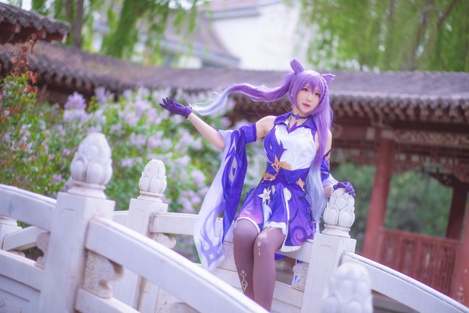 原神 COS 没点颜艺都不敢当COSER 好腿 刻晴