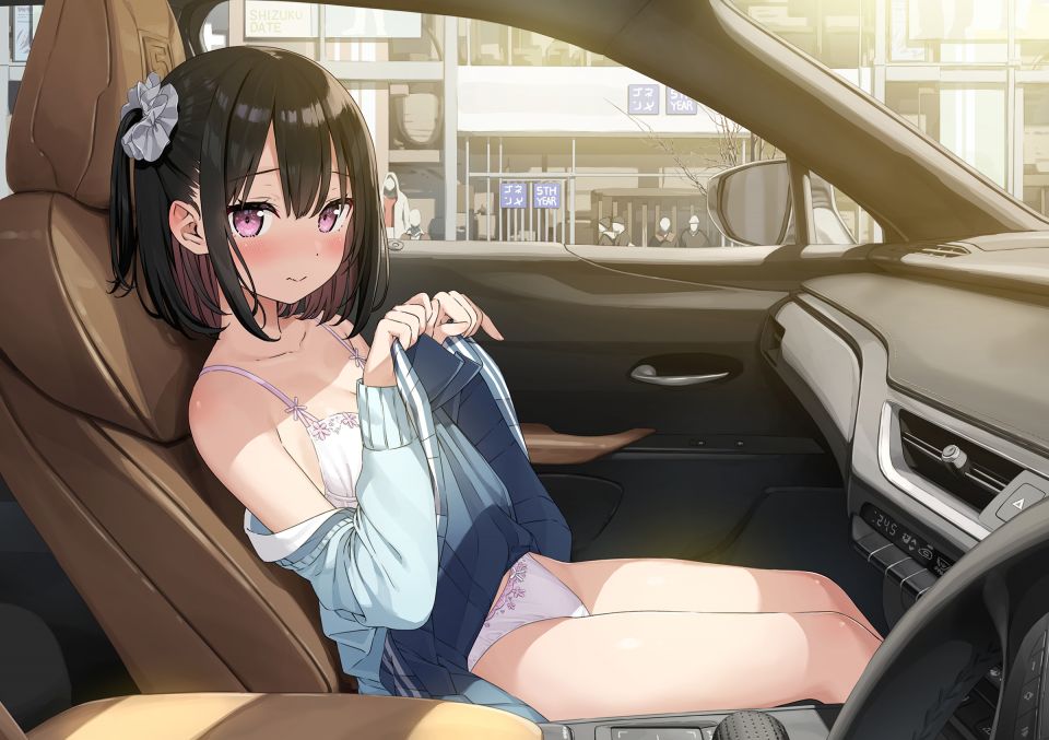 Kantoku 雫 原创 黑发 脸红 Bra 胖次 马尾辫