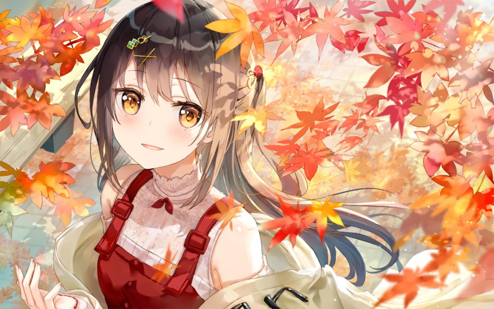 原创 ふーみ 长发 Single 脸红 视线正对 開いた口 前发