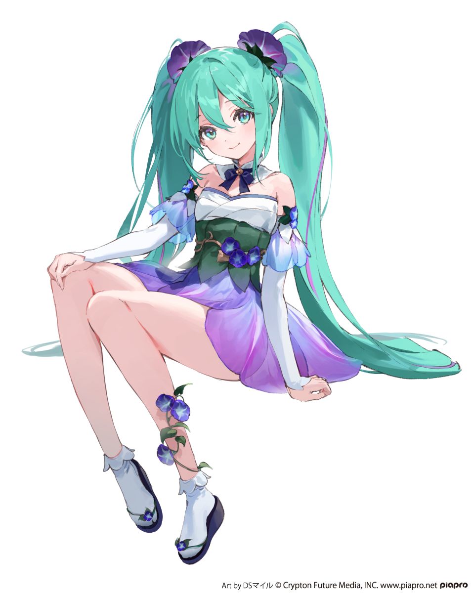 Dsmile 初音ミク Crypton_Future_Media Piapro 前发 领结 发饰 长发